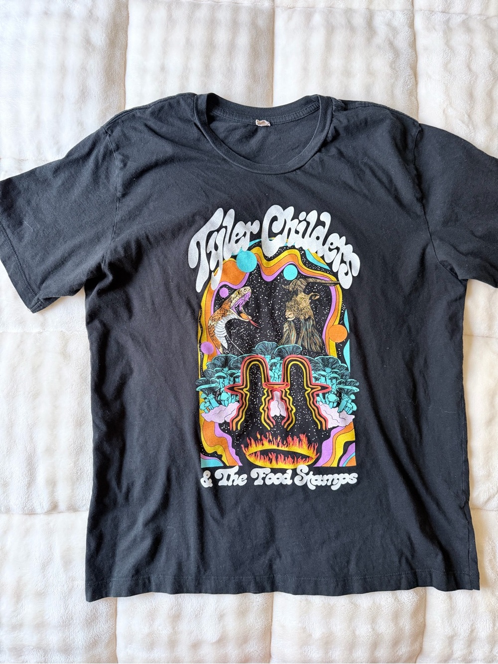 Tyler Childers Graphic Band Tee - Black with Multicolor Print